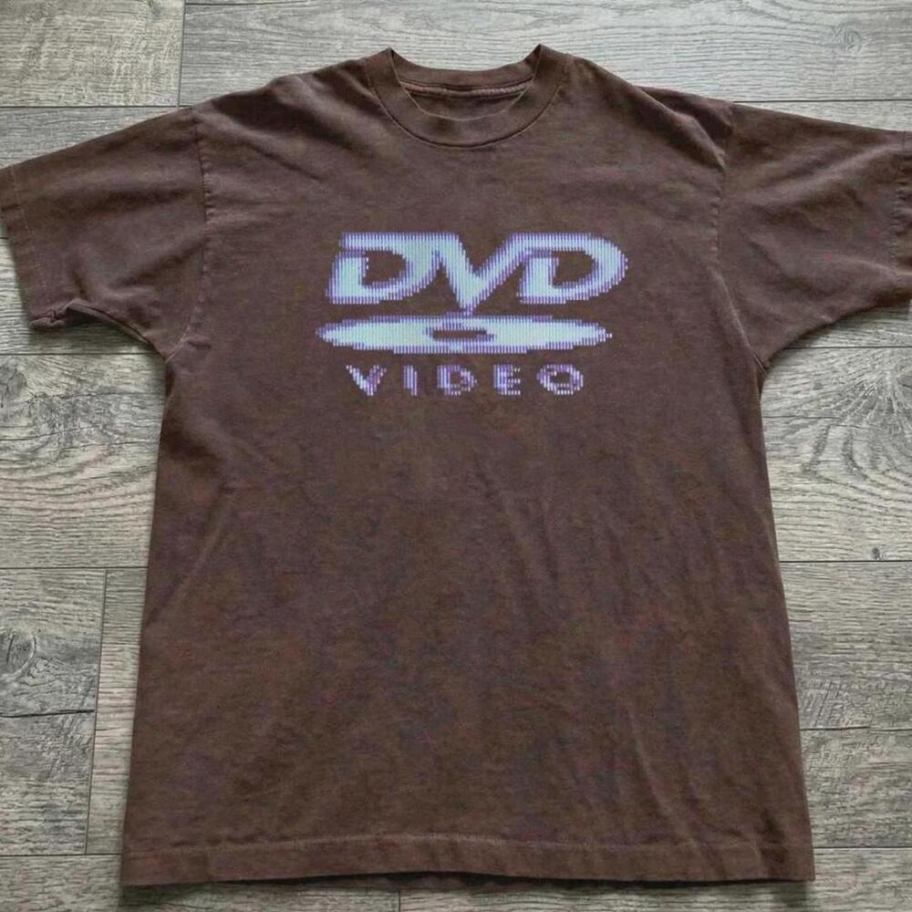 Gildan Men Brown T-Shirt Brown Dvd Video T-Shirt